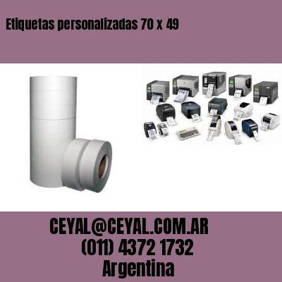 Etiquetas personalizadas 70 x 49