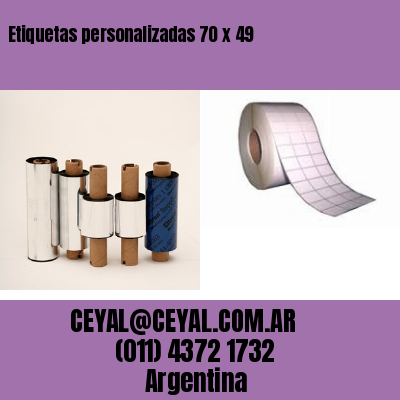 Etiquetas personalizadas 70 x 49