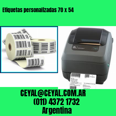 Etiquetas personalizadas 70 x 54
