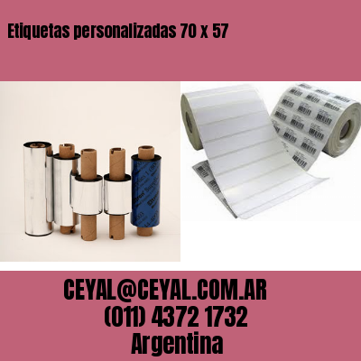 Etiquetas personalizadas 70 x 57