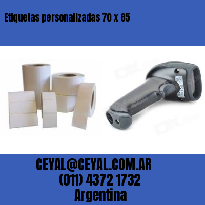 Etiquetas personalizadas 70 x 85