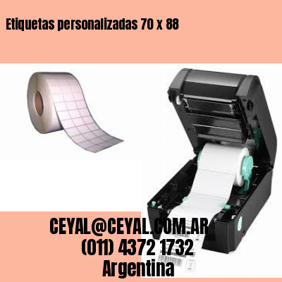 Etiquetas personalizadas 70 x 88