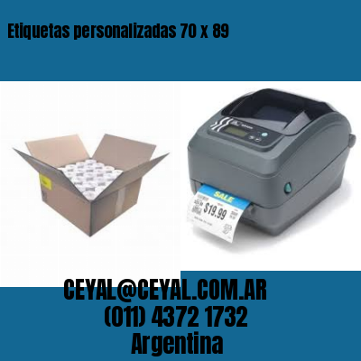 Etiquetas personalizadas 70 x 89