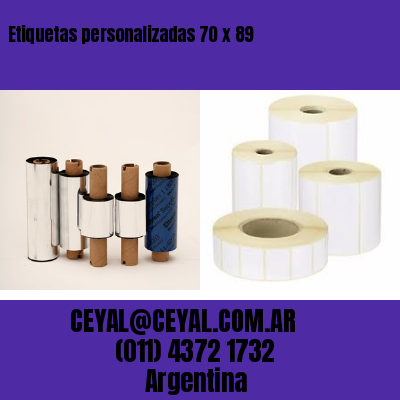 Etiquetas personalizadas 70 x 89