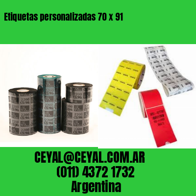 Etiquetas personalizadas 70 x 91