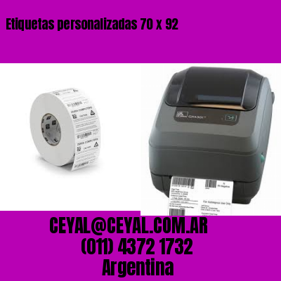 Etiquetas personalizadas 70 x 92