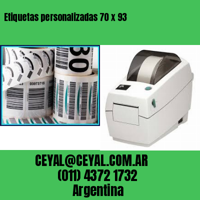 Etiquetas personalizadas 70 x 93