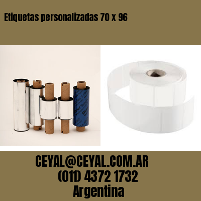 Etiquetas personalizadas 70 x 96