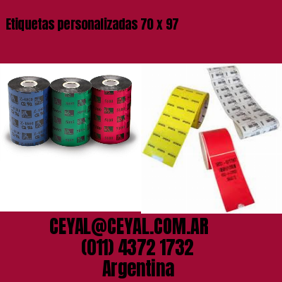 Etiquetas personalizadas 70 x 97