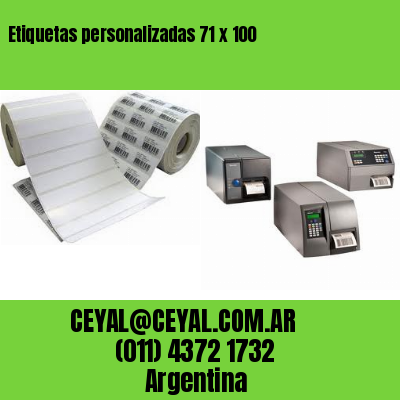 Etiquetas personalizadas 71 x 100