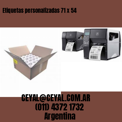 Etiquetas personalizadas 71 x 54