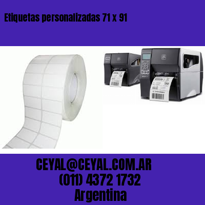 Etiquetas personalizadas 71 x 91