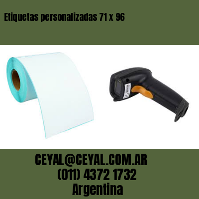 Etiquetas personalizadas 71 x 96