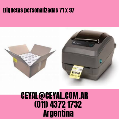 Etiquetas personalizadas 71 x 97