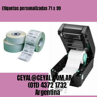 Etiquetas personalizadas 71 x 99