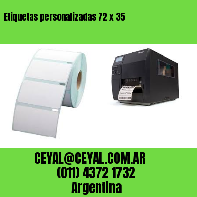 Etiquetas personalizadas 72 x 35