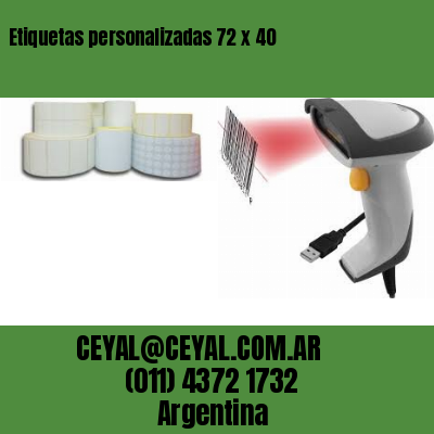 Etiquetas personalizadas 72 x 40