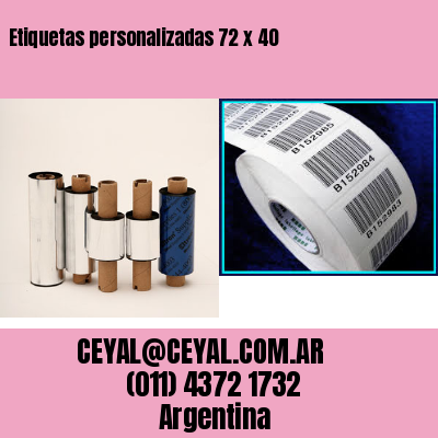 Etiquetas personalizadas 72 x 40
