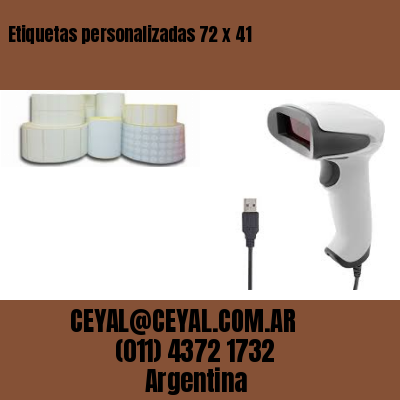 Etiquetas personalizadas 72 x 41