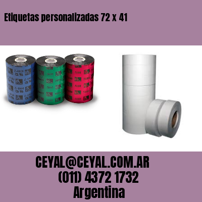 Etiquetas personalizadas 72 x 41