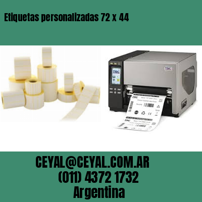 Etiquetas personalizadas 72 x 44