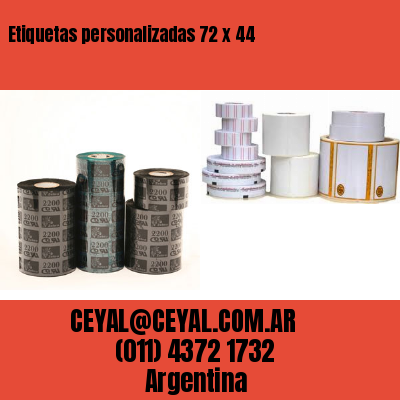 Etiquetas personalizadas 72 x 44