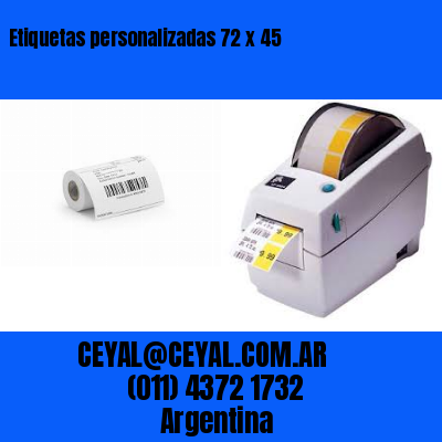 Etiquetas personalizadas 72 x 45