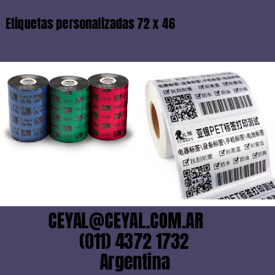Etiquetas personalizadas 72 x 46