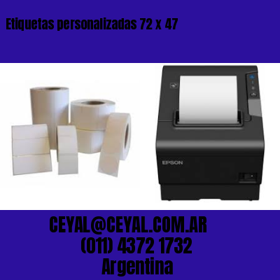 Etiquetas personalizadas 72 x 47