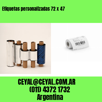 Etiquetas personalizadas 72 x 47