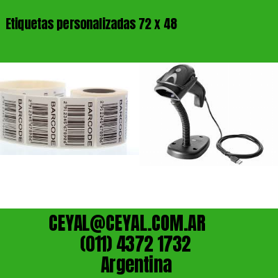 Etiquetas personalizadas 72 x 48
