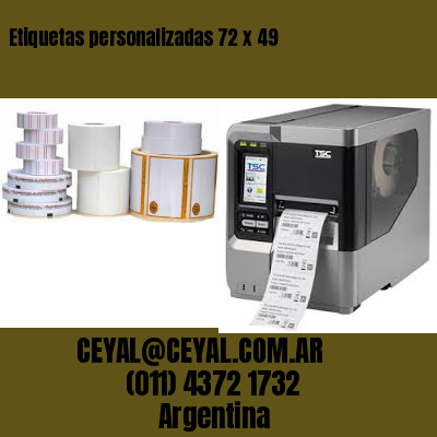 Etiquetas personalizadas 72 x 49