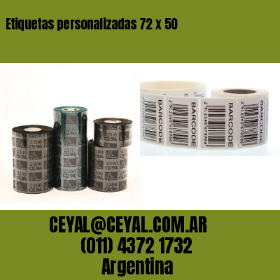 Etiquetas personalizadas 72 x 50