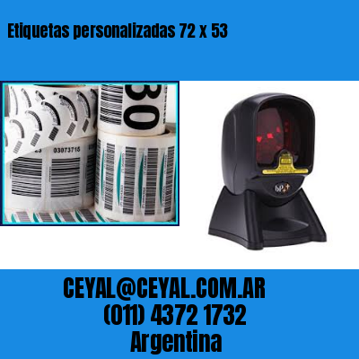 Etiquetas personalizadas 72 x 53
