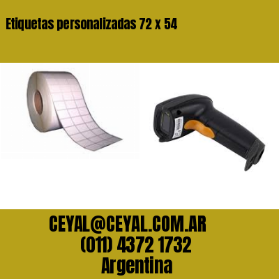 Etiquetas personalizadas 72 x 54