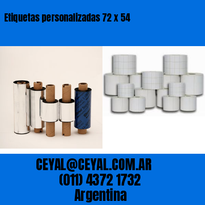 Etiquetas personalizadas 72 x 54