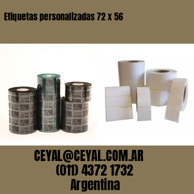 Etiquetas personalizadas 72 x 56