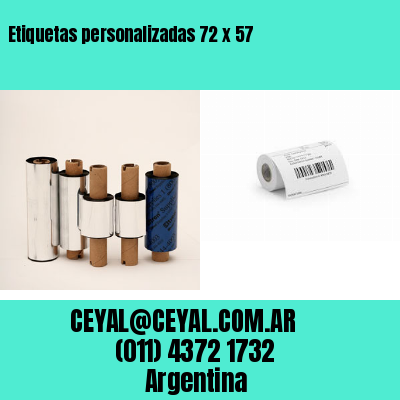 Etiquetas personalizadas 72 x 57