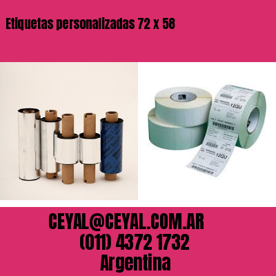 Etiquetas personalizadas 72 x 58