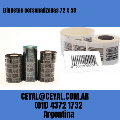 Etiquetas personalizadas 72 x 59