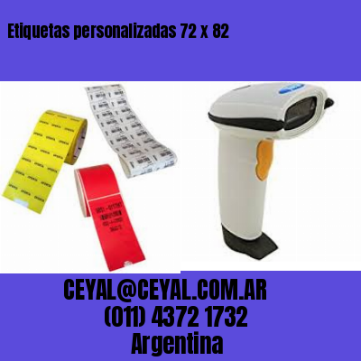 Etiquetas personalizadas 72 x 82