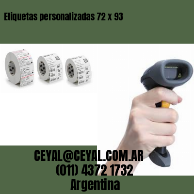 Etiquetas personalizadas 72 x 93