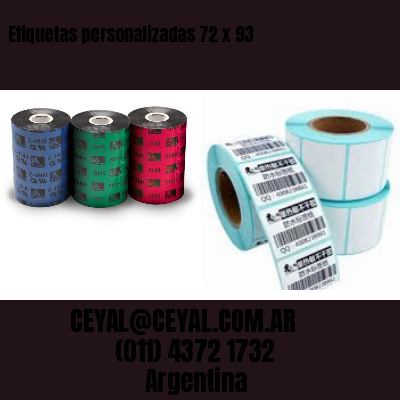 Etiquetas personalizadas 72 x 93