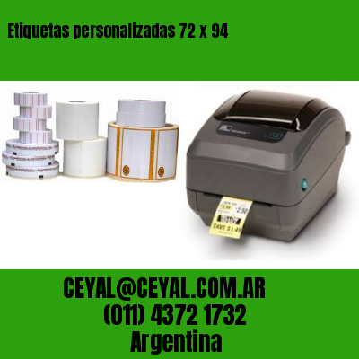 Etiquetas personalizadas 72 x 94
