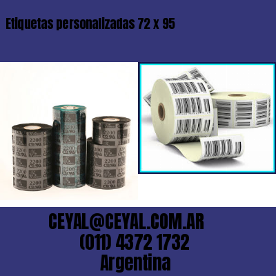 Etiquetas personalizadas 72 x 95