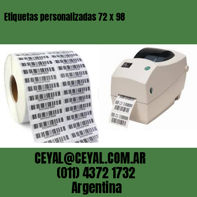 Etiquetas personalizadas 72 x 98