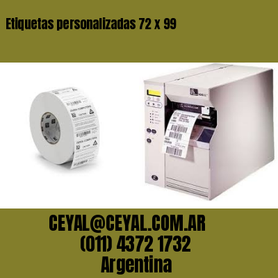 Etiquetas personalizadas 72 x 99