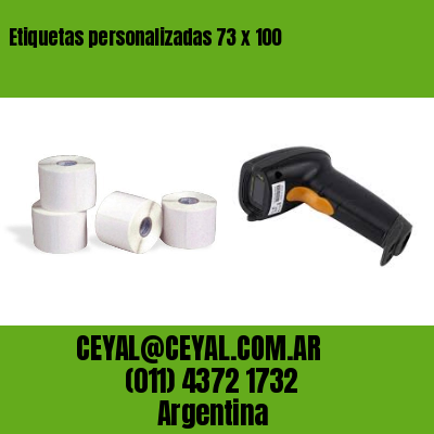 Etiquetas personalizadas 73 x 100