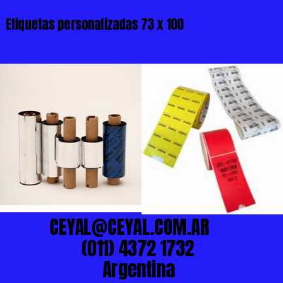 Etiquetas personalizadas 73 x 100