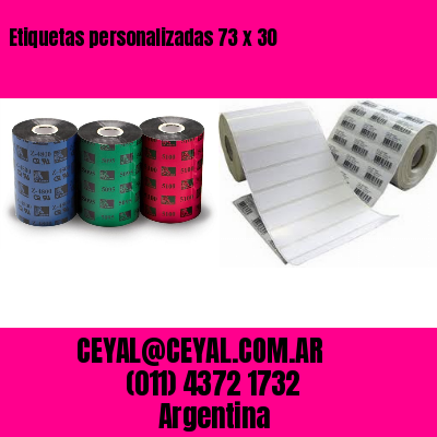 Etiquetas personalizadas 73 x 30